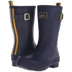 Joules French Navy Kelly Welly Rain Boot Women Size 38 (7.5-8 USA)